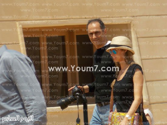 جمال مبارك و زوجته بالأهرامات