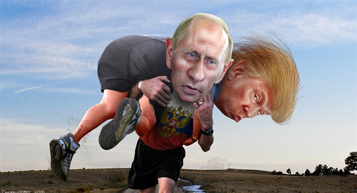 ترامب يظهر حمل الرئيس الروسى لنظيره الأمريكى