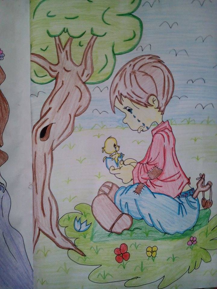 فتاة تحت الشجرة
