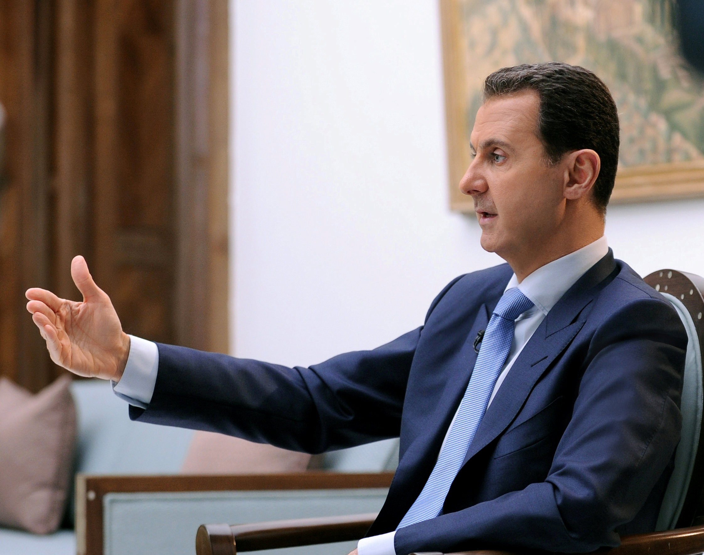 جانب من حوار بشار الأسد