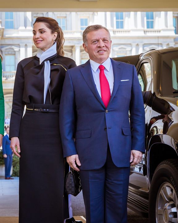 الملكة رانيا والمك عبد الله الثانى