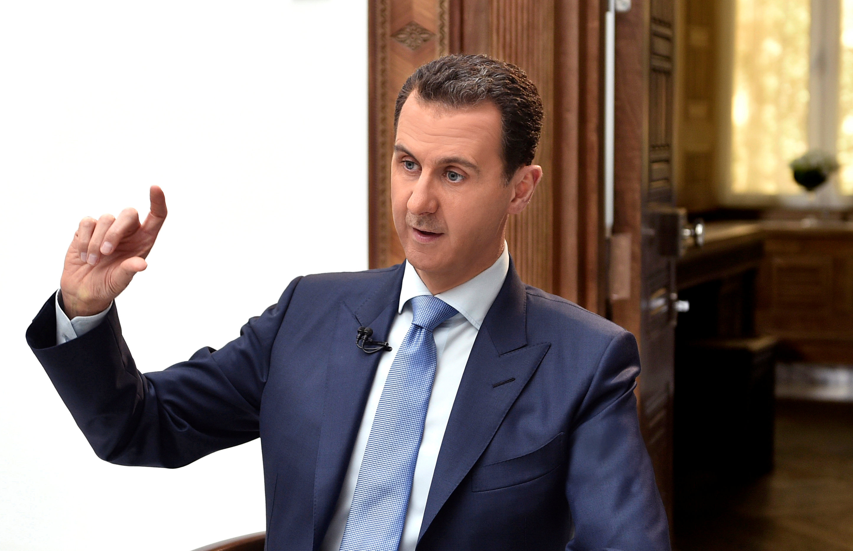 بشار الأسد خلال لقائه بصحيفة كرواتية