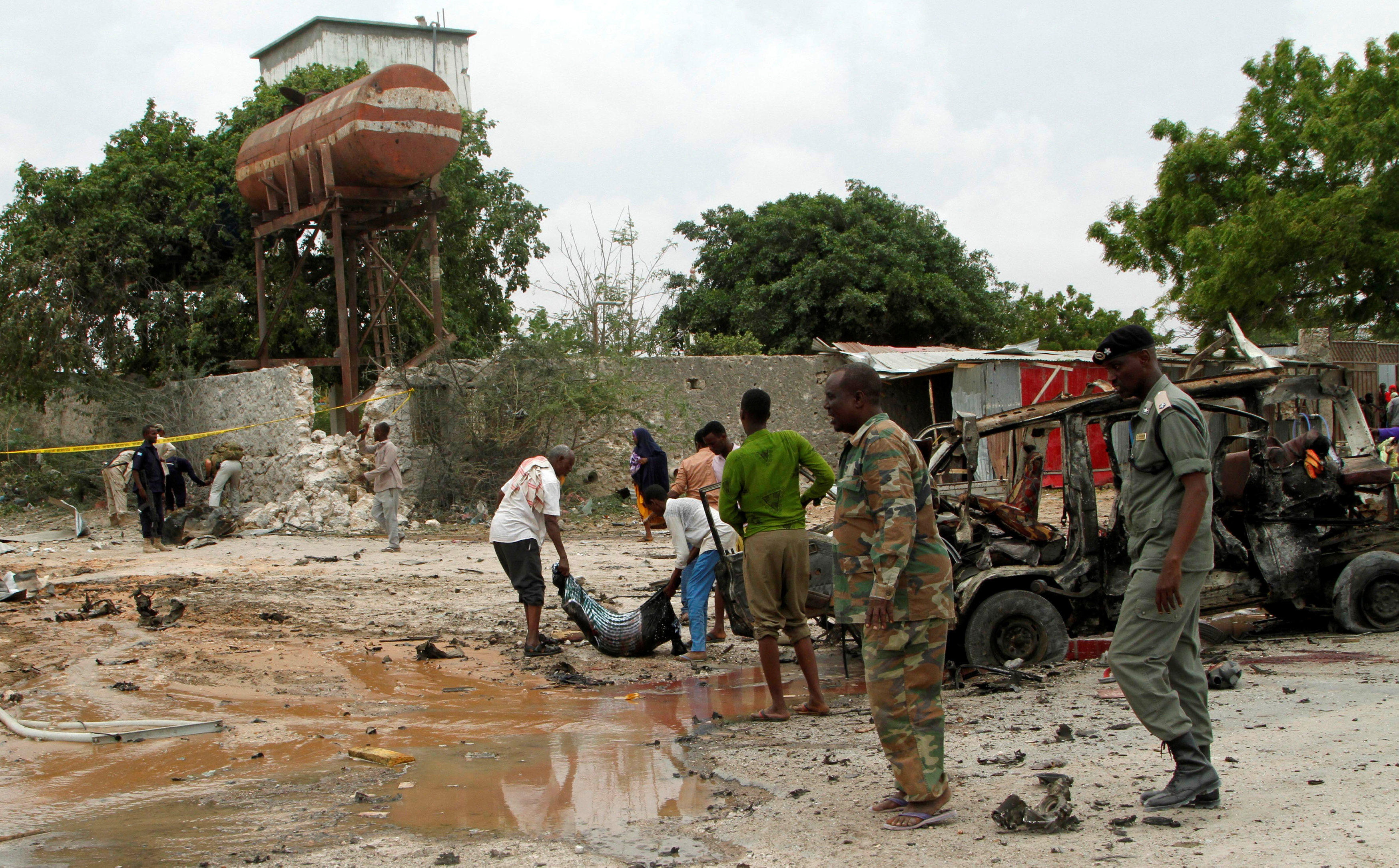 خسائر انفجار الصومال