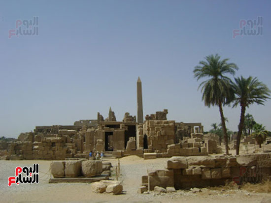  معبد الأخ منو بمعابد الكرنك يشهد أعمال ترميم مميزة