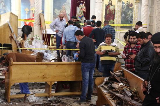 الكنيسة بعد التفجير