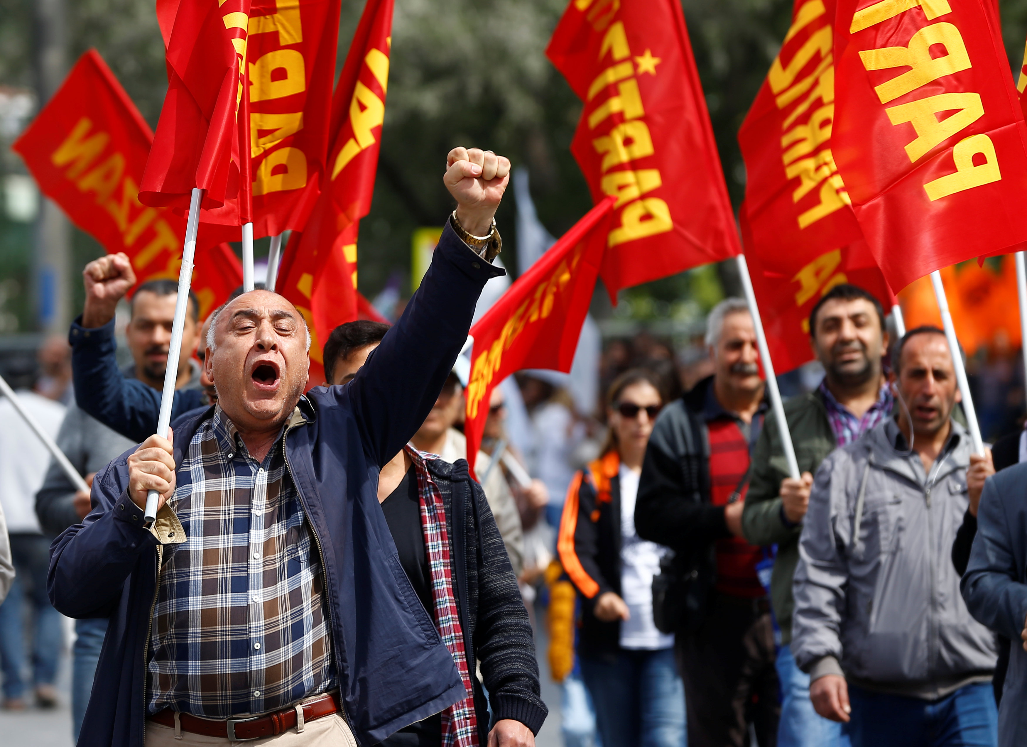 مسيرة فى إسطنبول بمناسبة عيد العمال