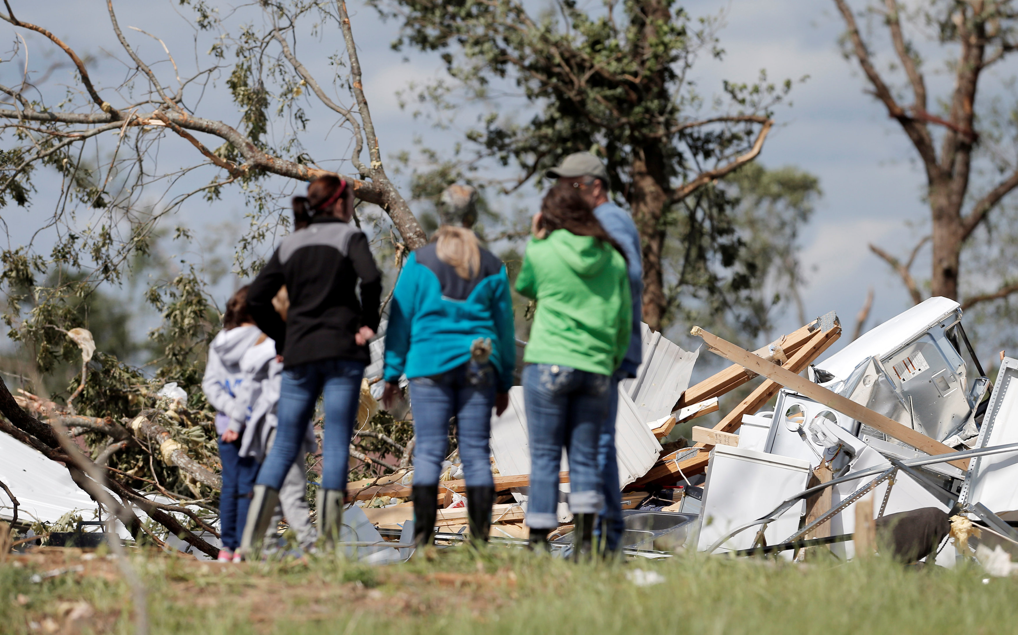 حطام منزل صغير جراء اعصار تكساس