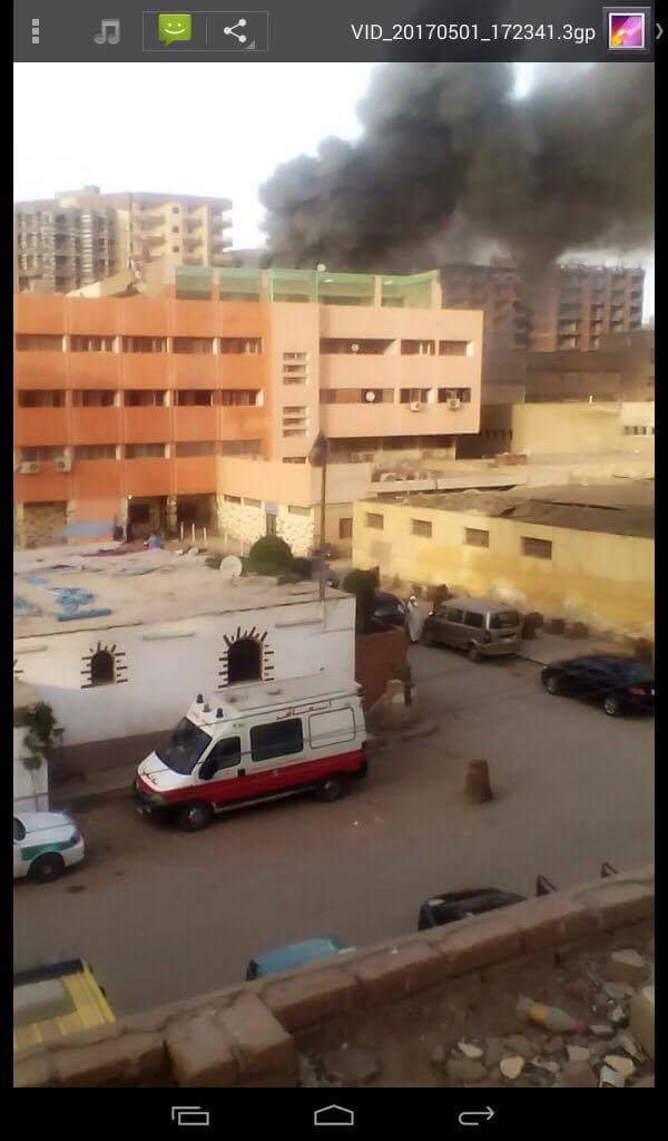 حريق مستشفى الفيوم (2)