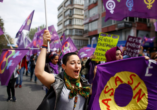 مسيرة احتجاجية فى اسطنبول بمناسبة عيد العمال