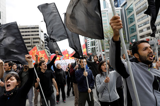 مسيرة عيد العمال فى اسطنبول