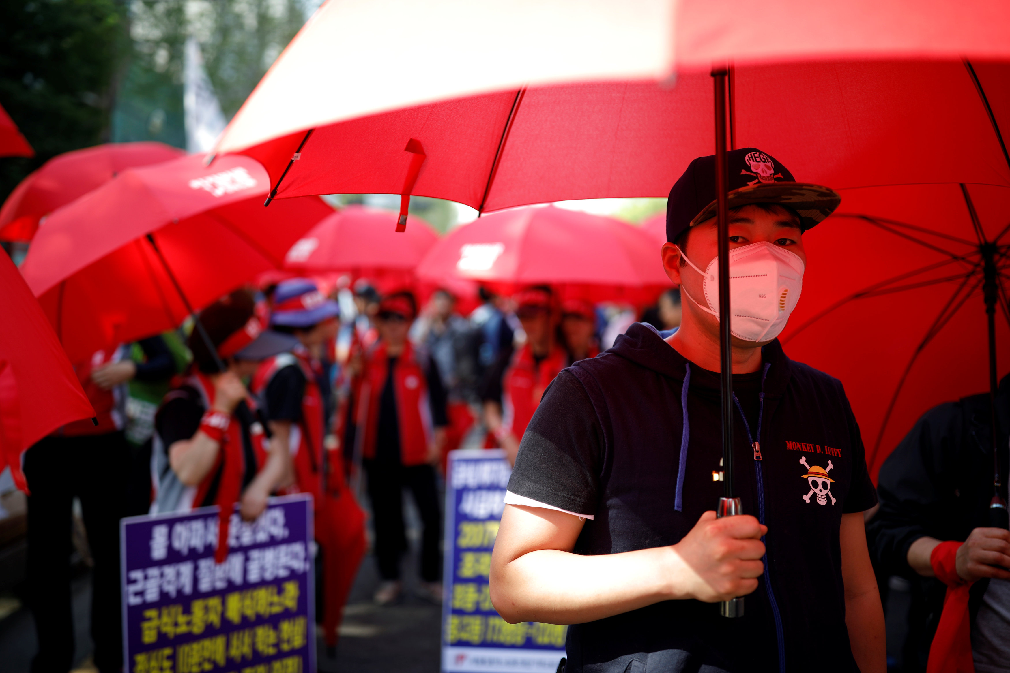 مسيرة كوريا الجنوبية بمناسبة عيد العمال