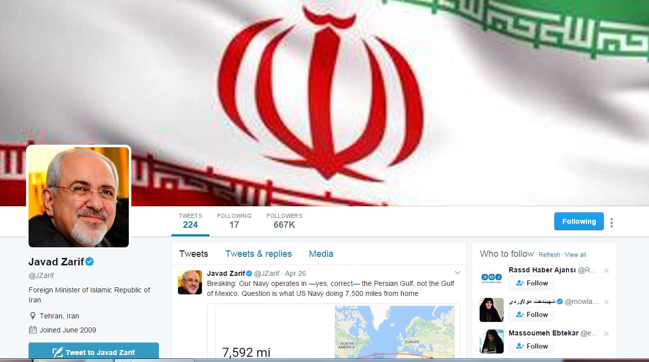 وزير الخارجية جواد ظريف