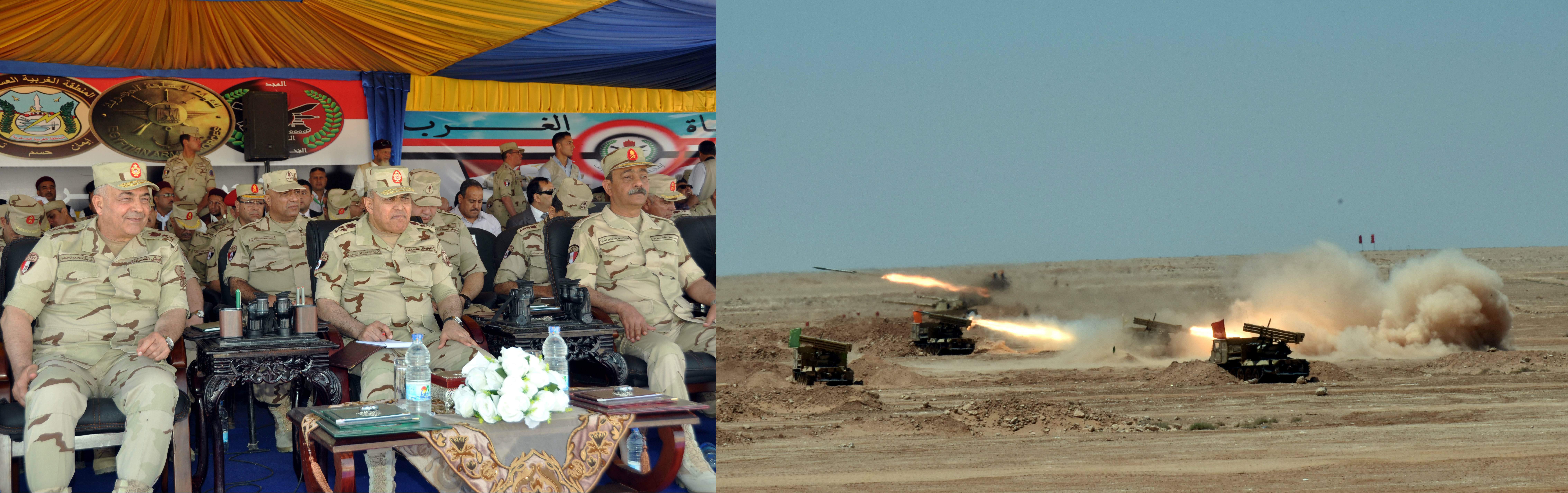 وزير الدفاع يشهد البيان العملى رعد ٢٧