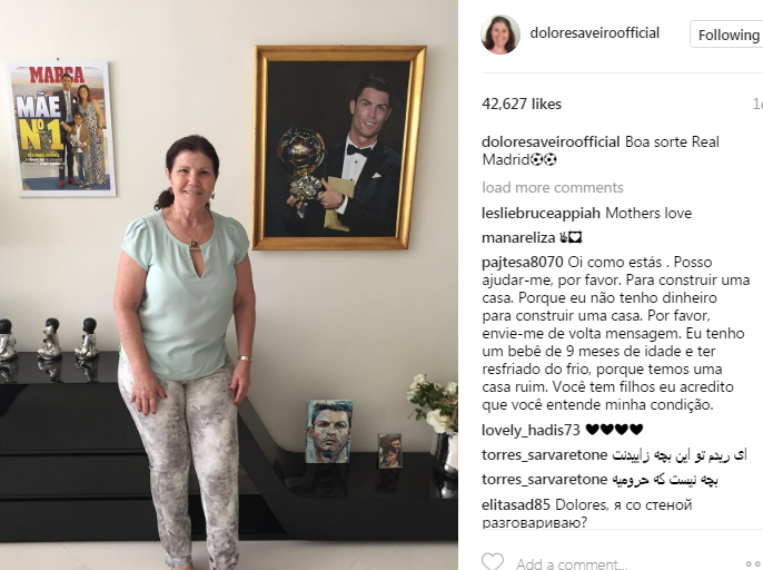 والدة كريستيانو رونالدو