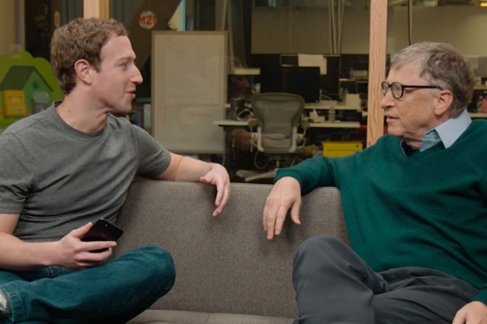 لقاء بين مؤسس فيس بوك ومؤسس مايكروسوفت