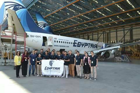 مصرللطيران تستضيف طلبة مدرسة سانت فاتيما القسم الأمريكي2