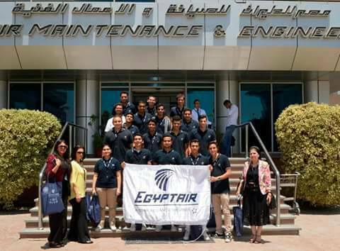 مصرللطيران تستضيف طلبة مدرسة سانت فاتيما القسم الأمريكي1