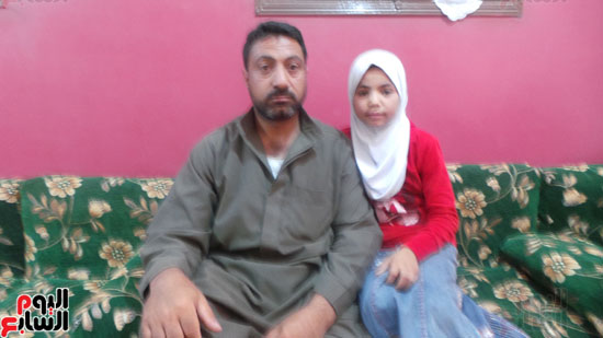 محمد مع ابنته فاطمة
