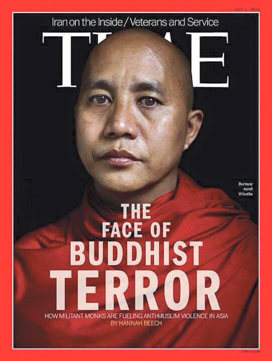 مجلة تايم وعنوان "وجه الإرهاب البوذى"