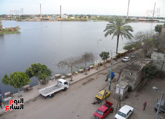 أحد شوارع فوه المطلة على نهر النيل