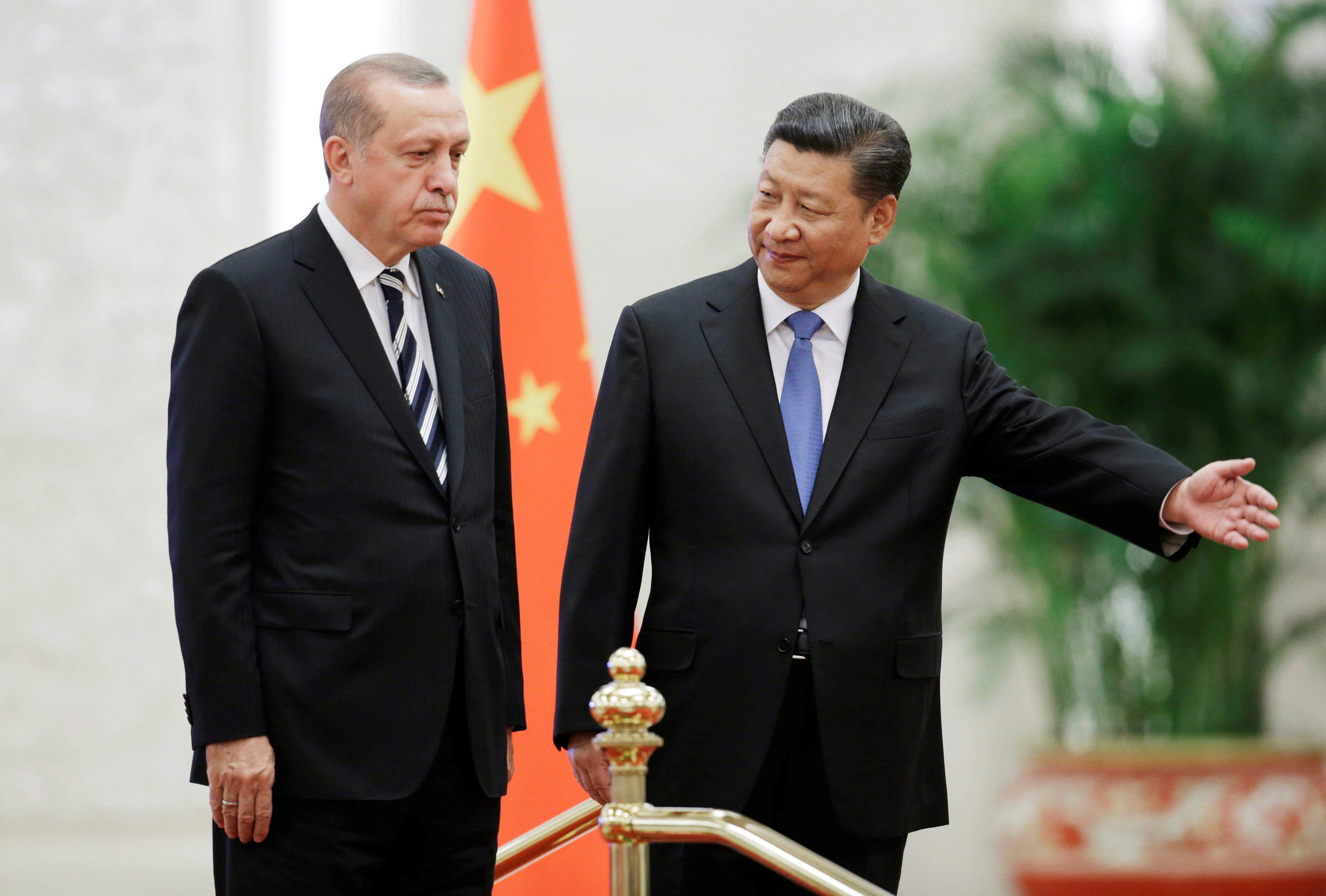 الرئيس الصينى يستقبل نظيره التركى بمنتدى الطريق والحزام