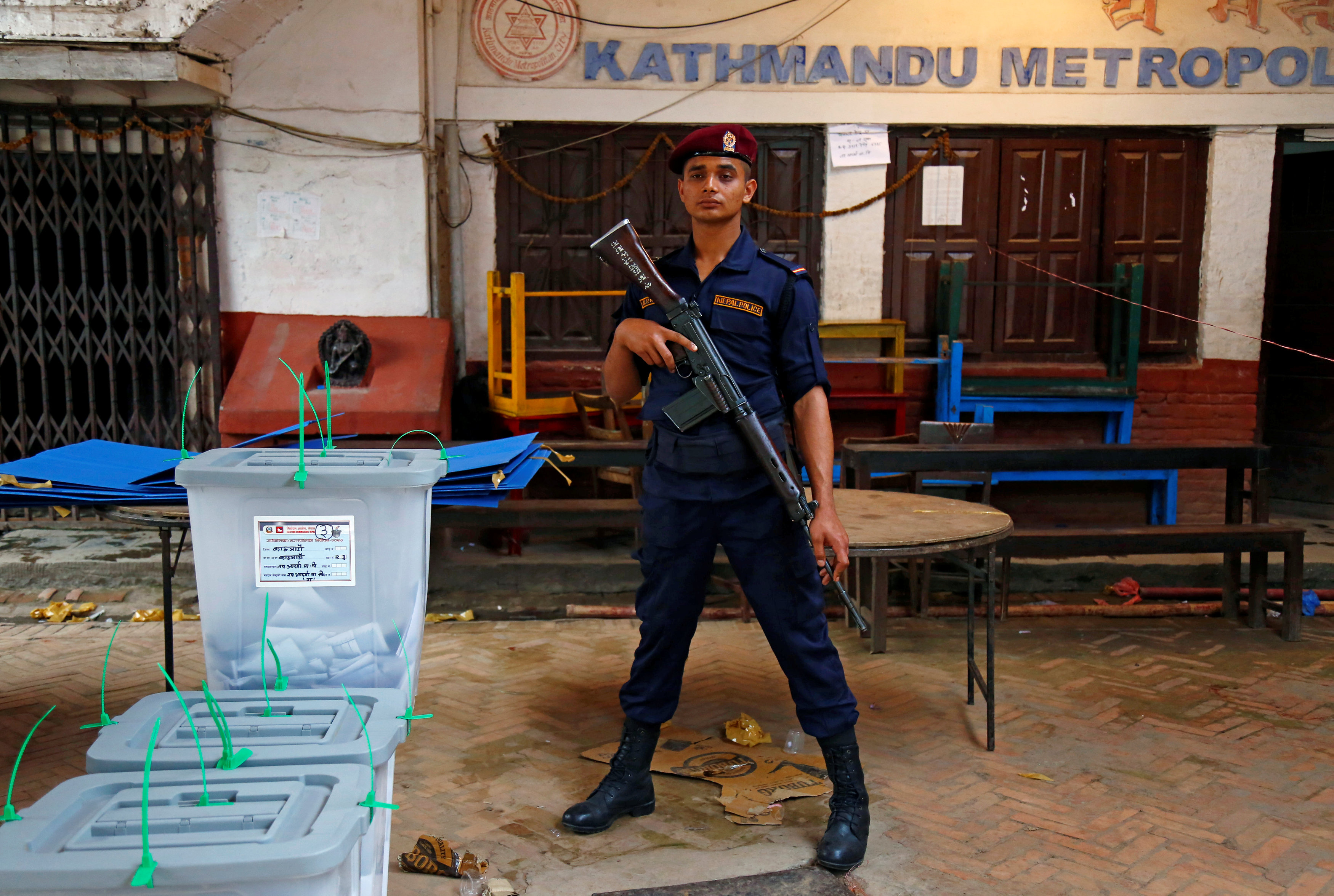 انتهاء الانتخابات فى نيبال واغلاق الصناديق