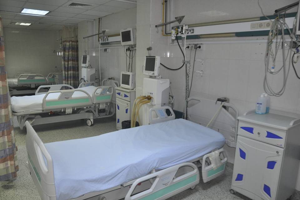 2- غرفة العناية المركزة بالمستشفى