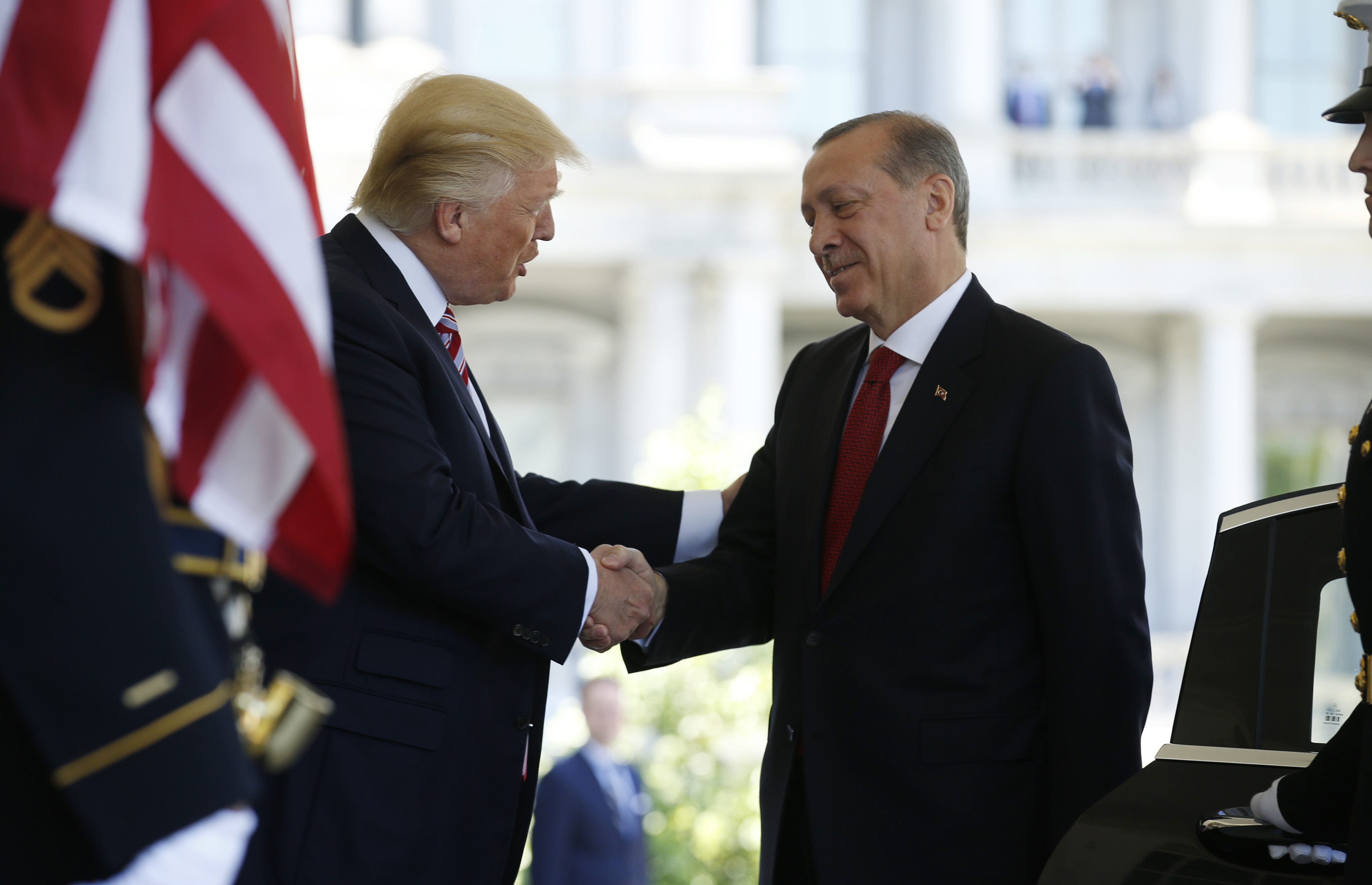 استقبال الرئيس الأمريكى دونالد ترامب للرئيس التركى رجب طيب أردوغان