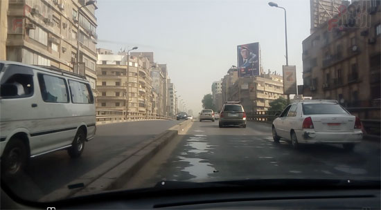 تباطؤ حركة السيارات أعلى محاور القاهرة والجيزة (6)