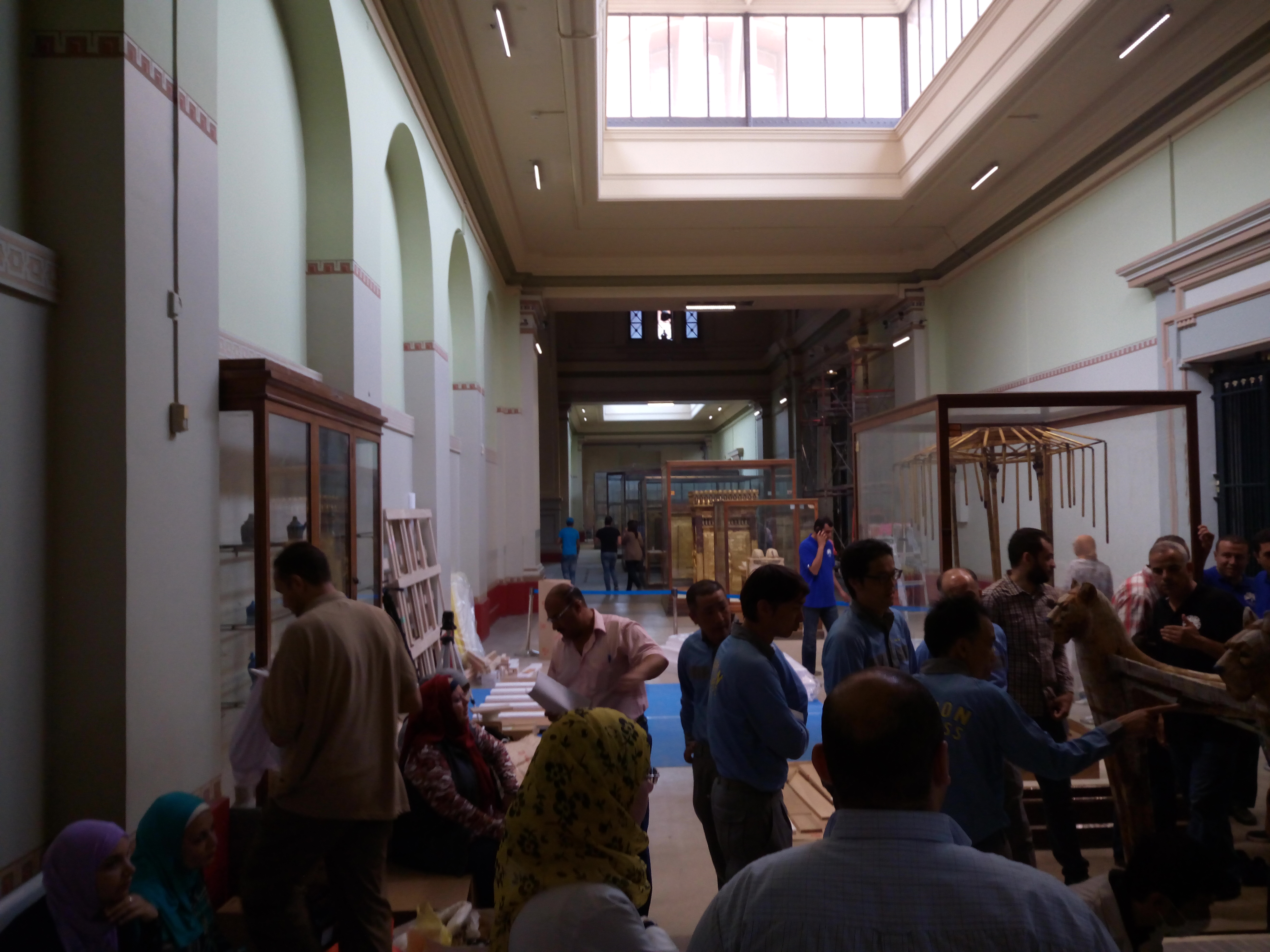 اقبال السائحين على المتحف المصرى بالتحرير (15)