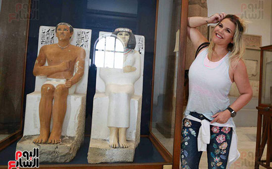 أسرة كريستيانو رونالدو فى المتحف المصرى (2)