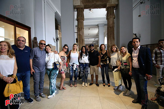 أسرة كريستيانو رونالدو فى المتحف المصرى (4)