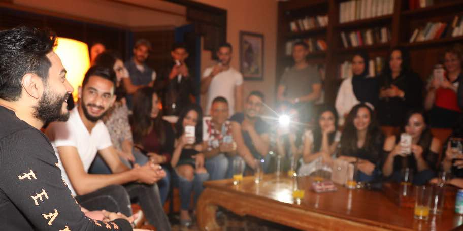 تامر حسنى مع جمهوره في المغرب (1)
