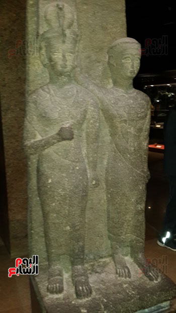        تمثالان بمتحف النوبة