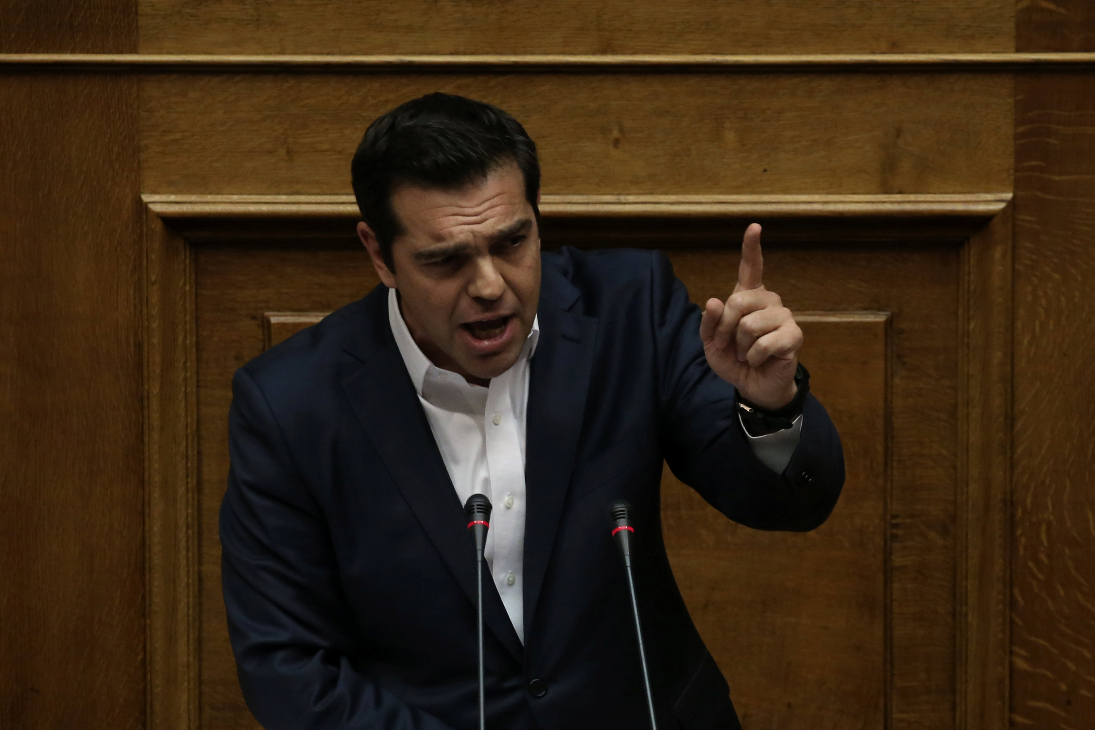 كلمة رئيس الوزراء اليونانى أمام البرلمان