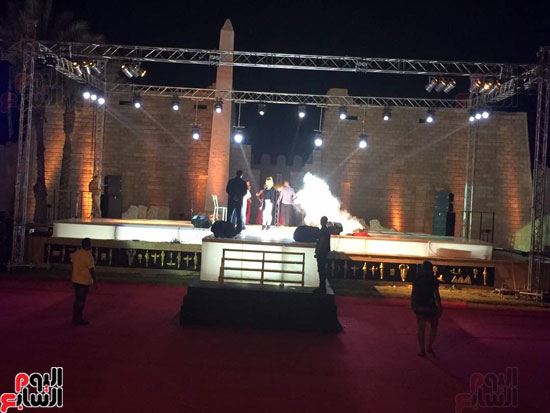 البروفة الغنائية لشقيقة رونالدو قبل حفل افتتاح أكوا بارك بشرم الشيخ (2)
