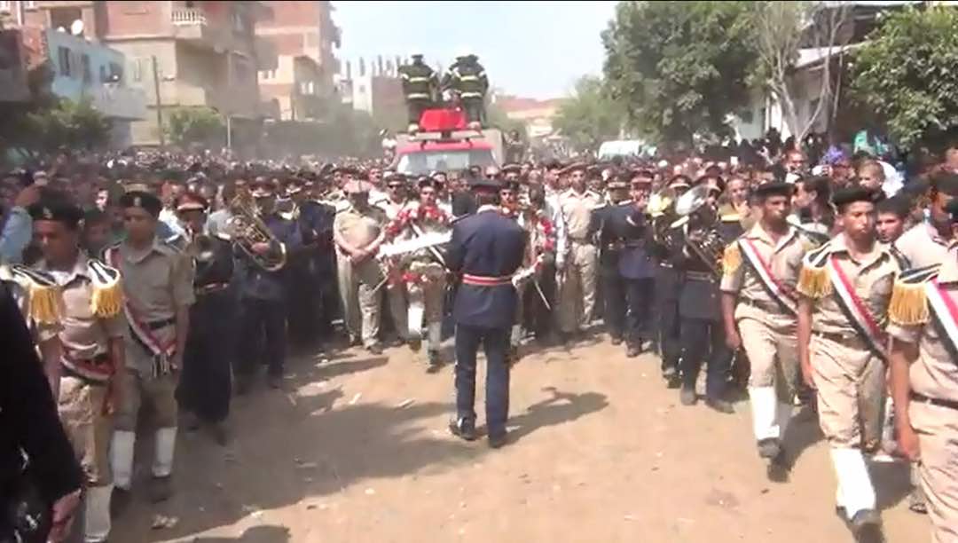 جنازة عسكرية لشهداء الشرطة
