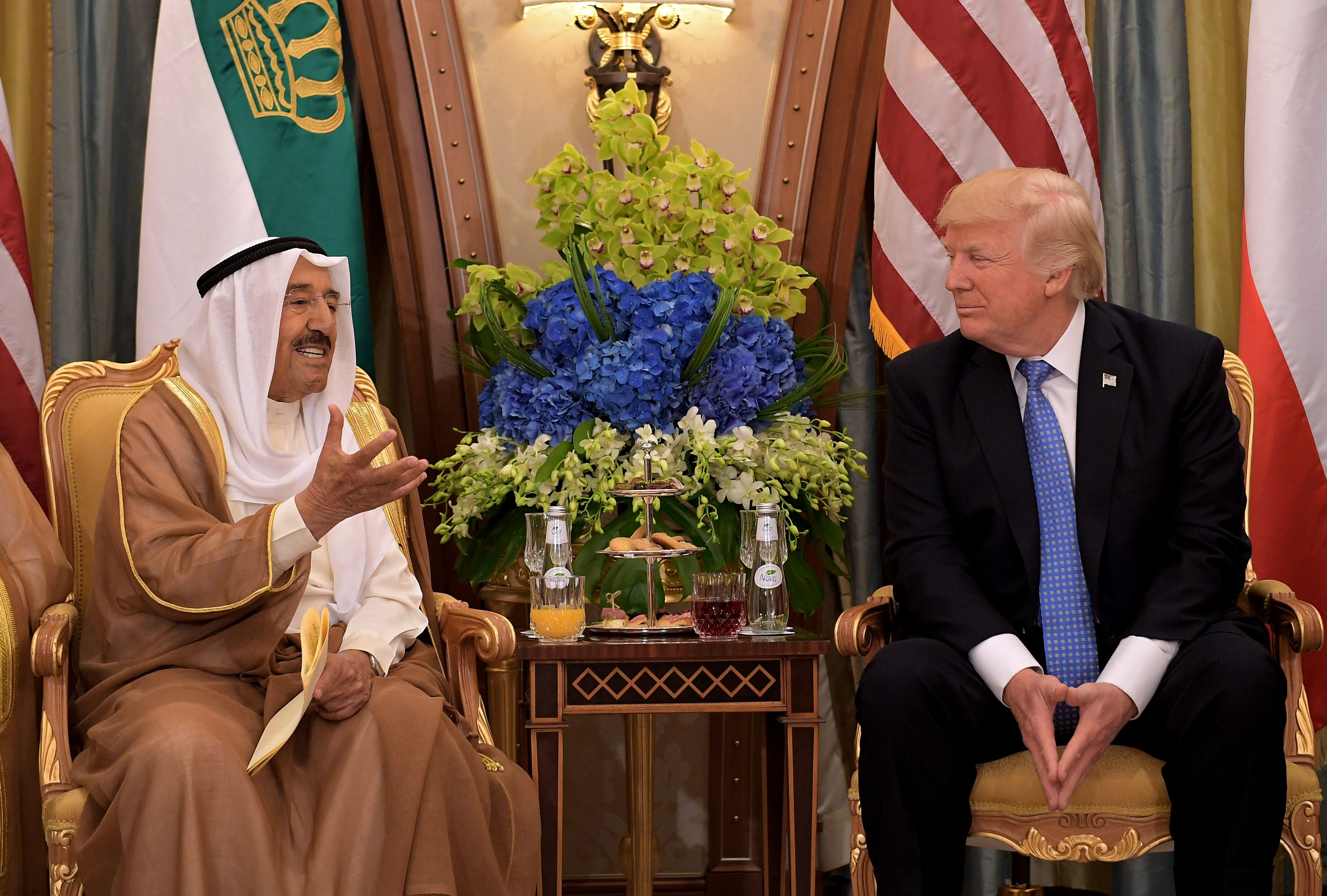 أمير الكويت والرئيس الأمريكى ترامب