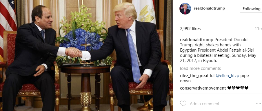 ترامب والرئيس السيسى