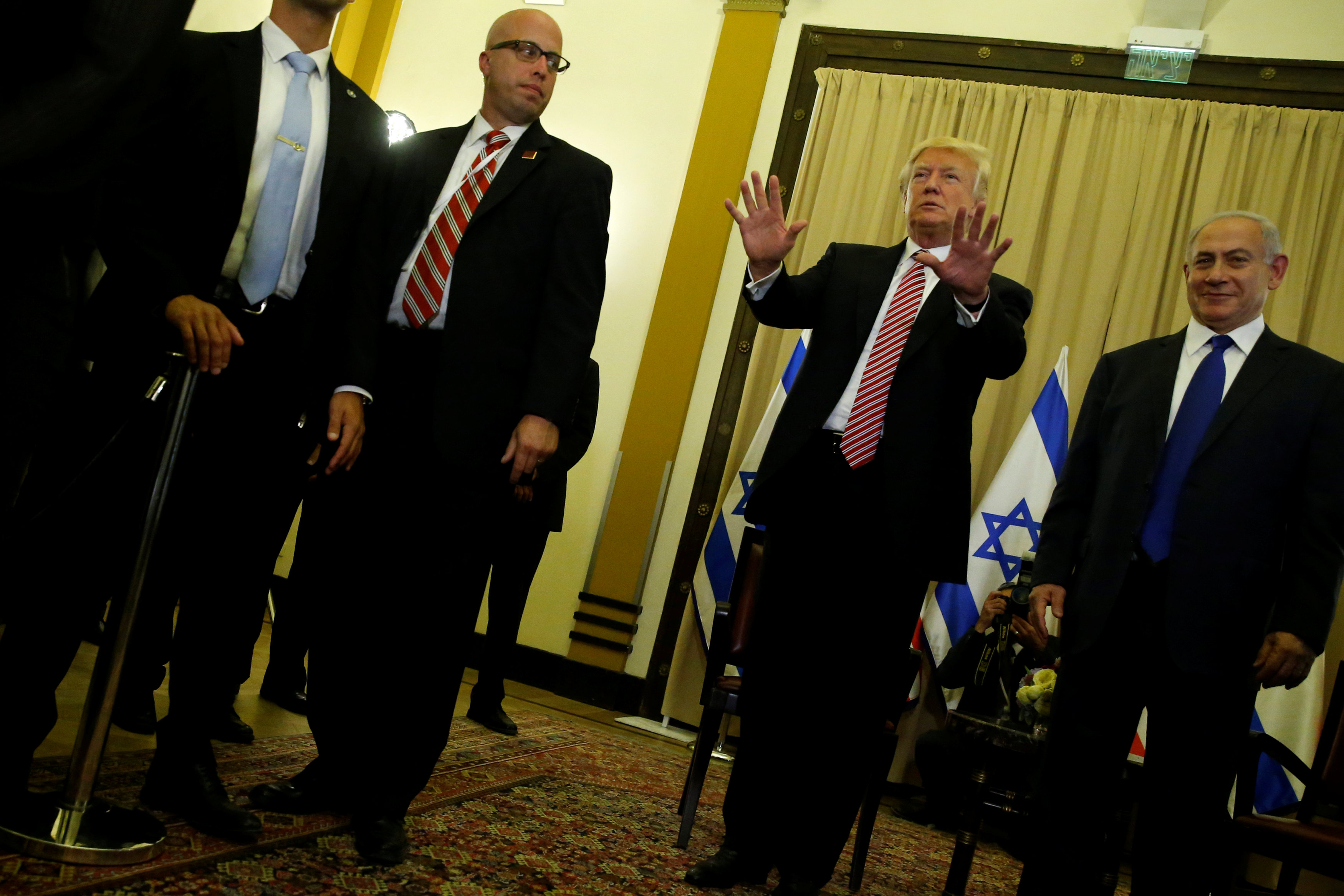 الرئيس الأمريكى مع رئيس الوزراء الإسرائيلى