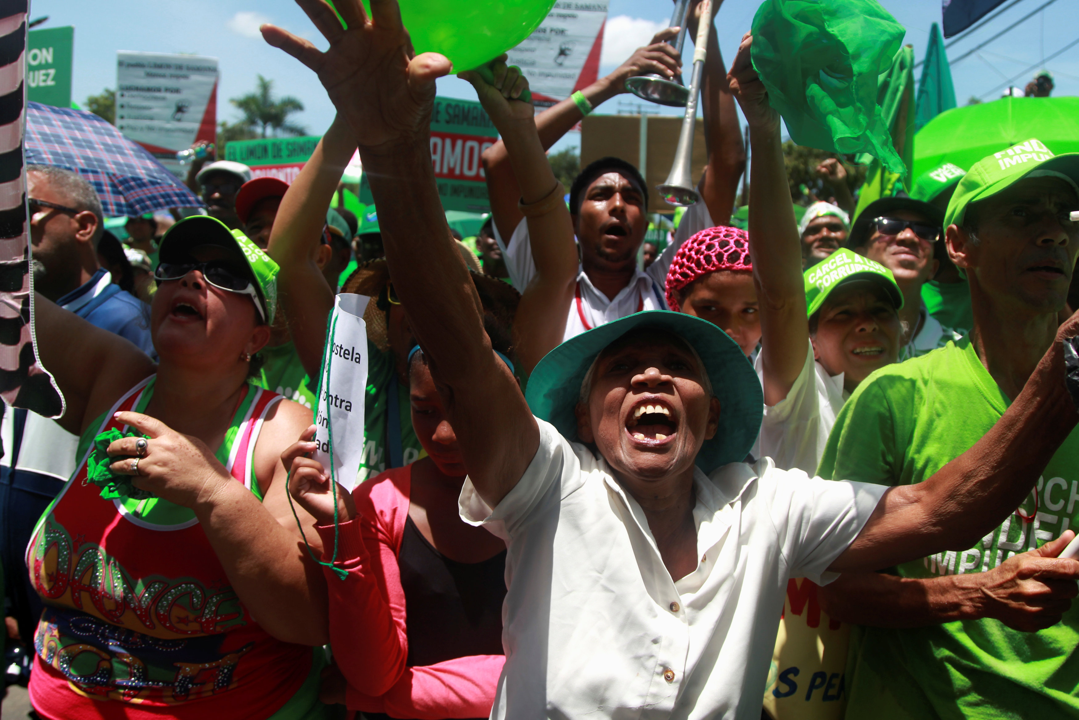 عشرات المحتجين يتظاهرون فى البرازيل ضد الرئيس