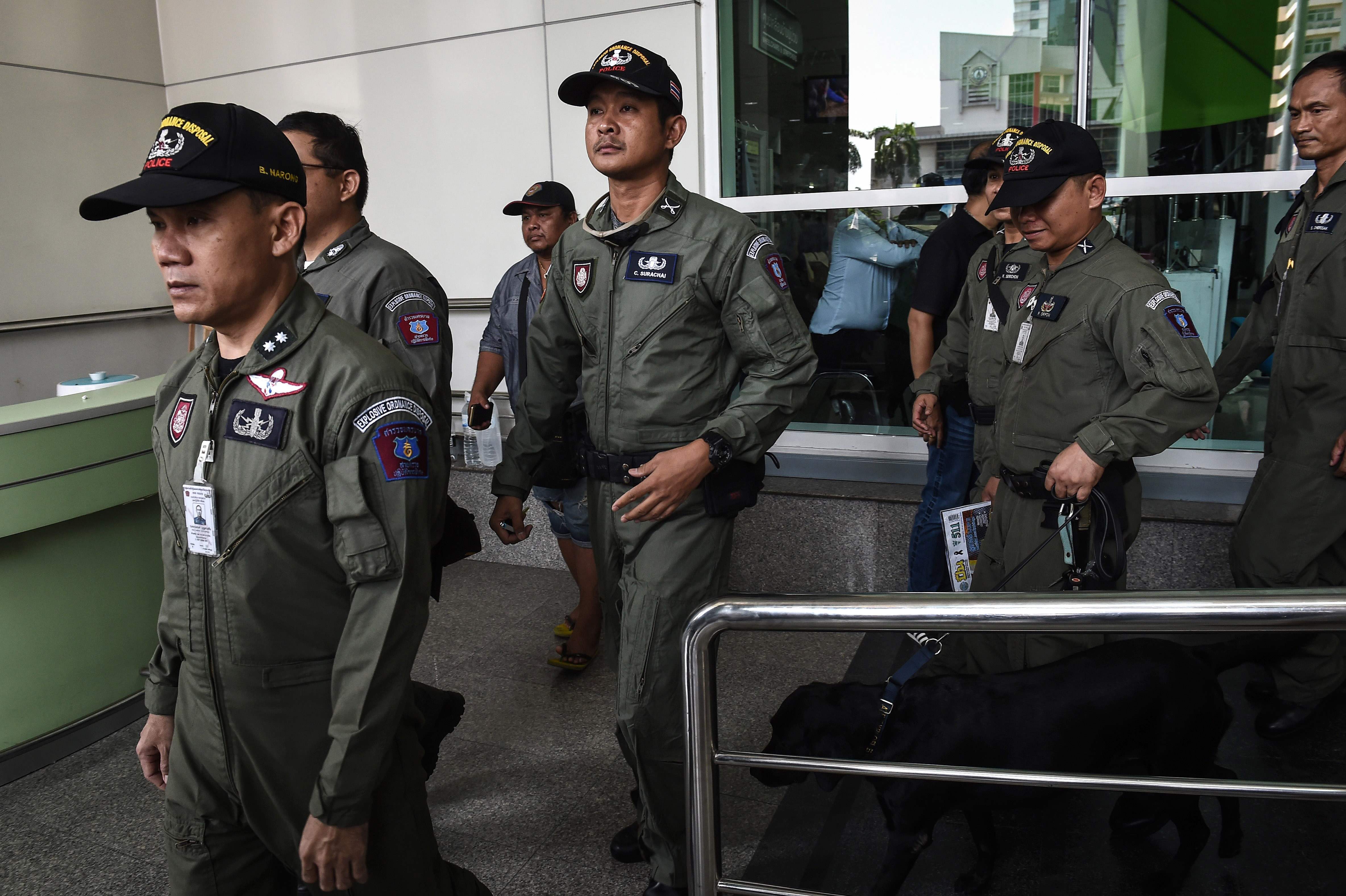 الأمن التايلاندى ينتشر فى موقع تفجير مستشفى