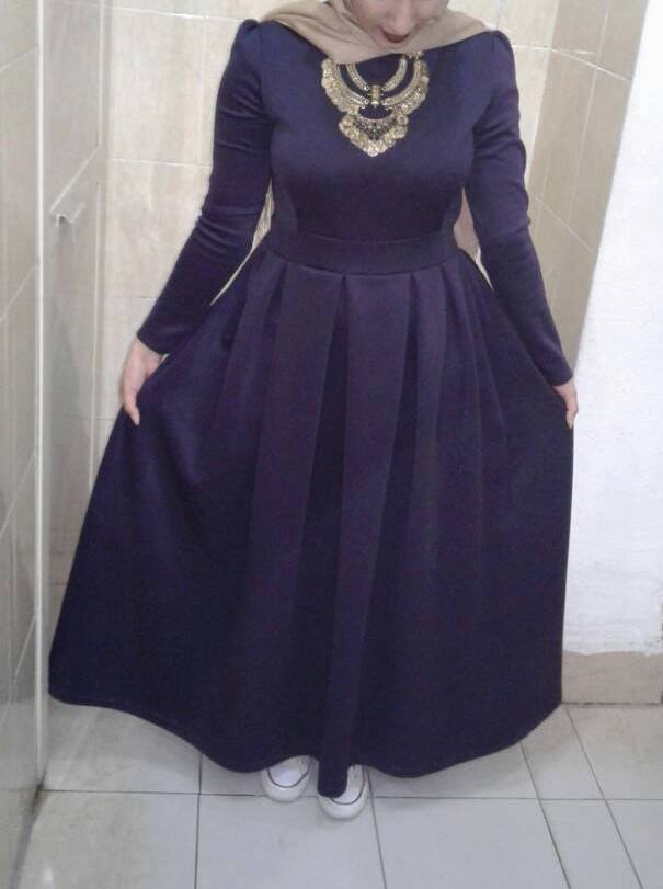 فستان موف من تصميم نوران