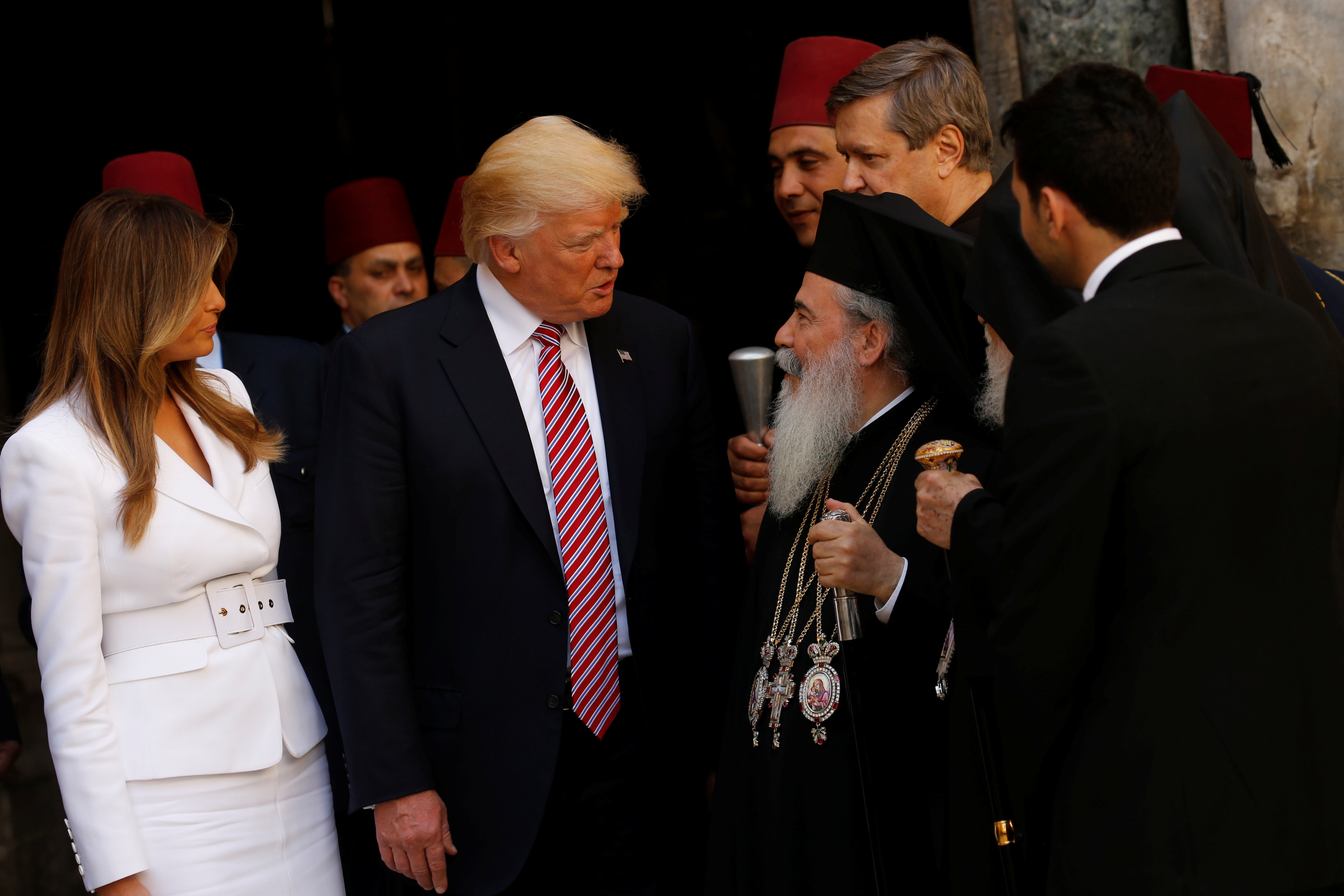 ترامب يتحدث إلى بطرايرك الأرثوذوكس فى القدس