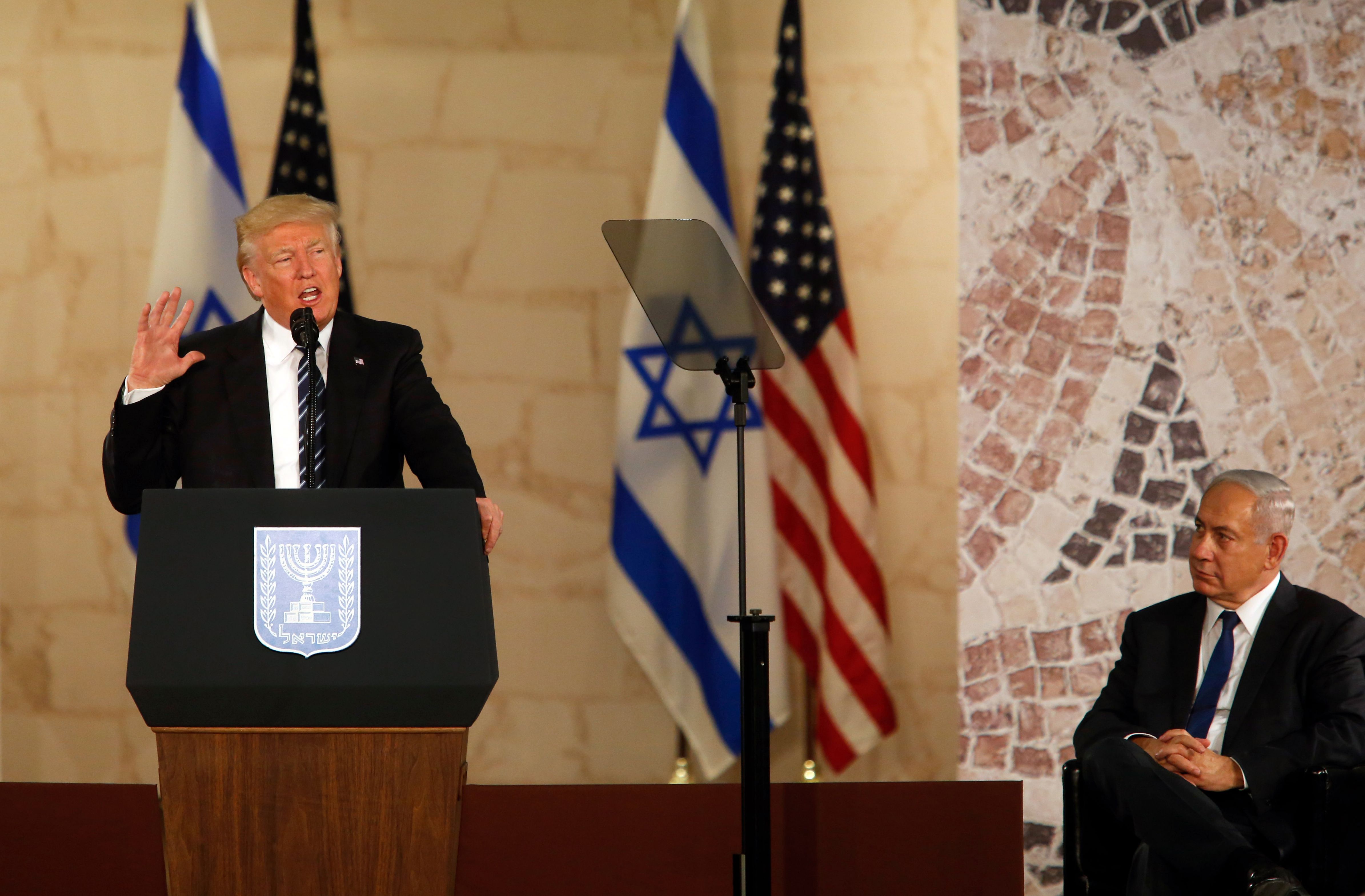 خطاب ترامب فى المتحف الإسرائيلى