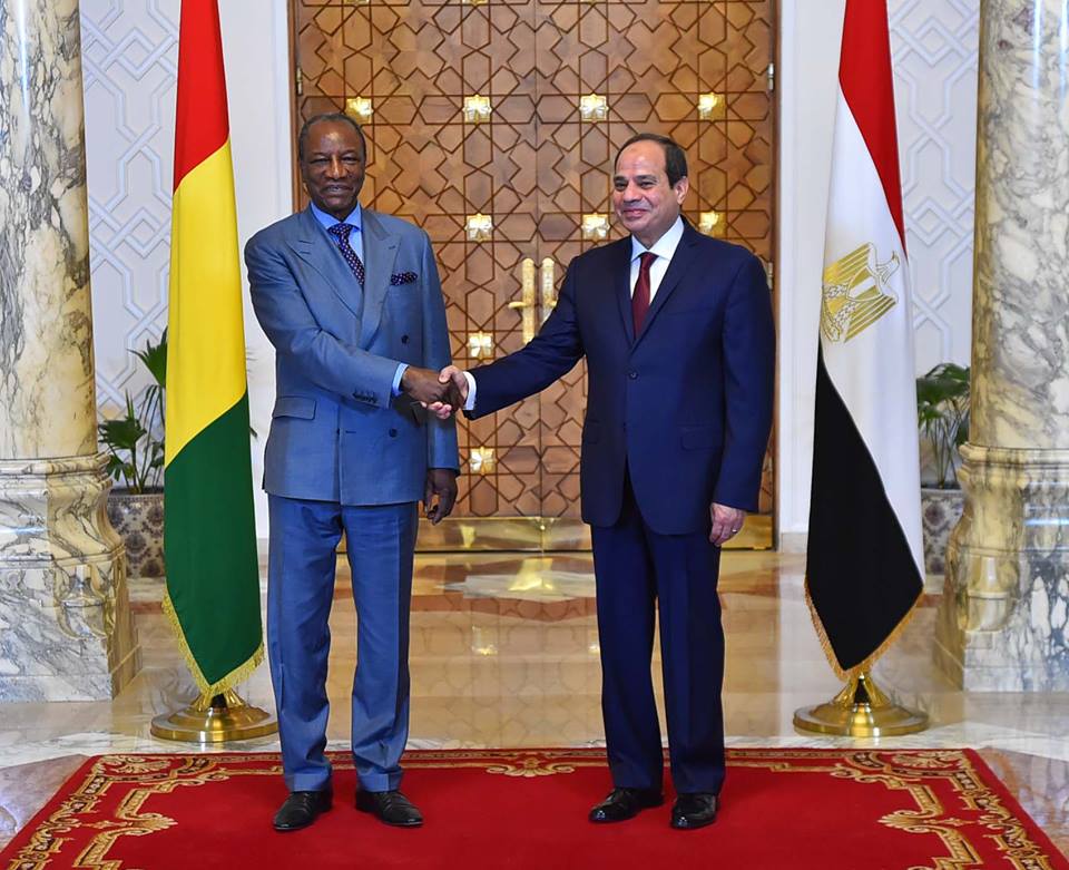 الرئيس السيسى يتقبل نظيره الغينى (7)