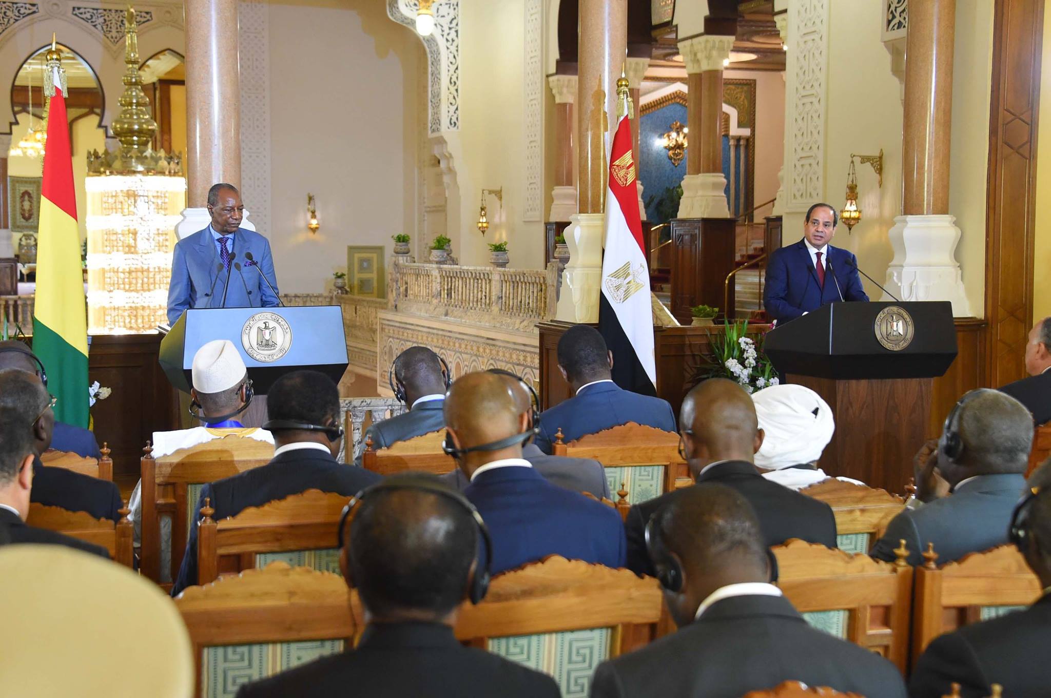 الرئيس السيسى يتقبل نظيره الغينى (9)