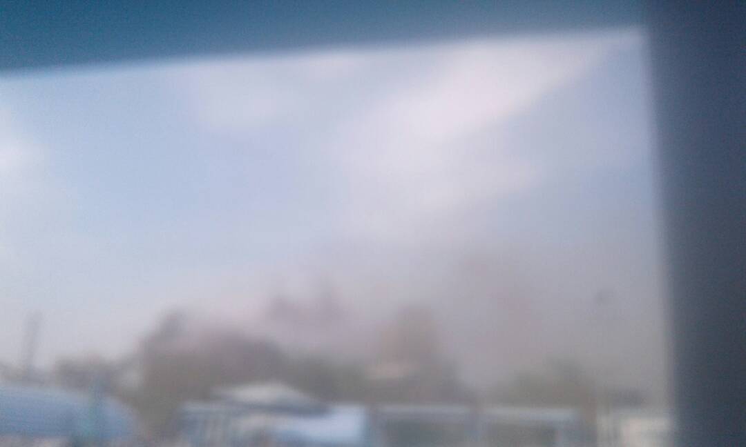 حريق هائل فى عمارة سكنية بشارع أحمد عرابى 1