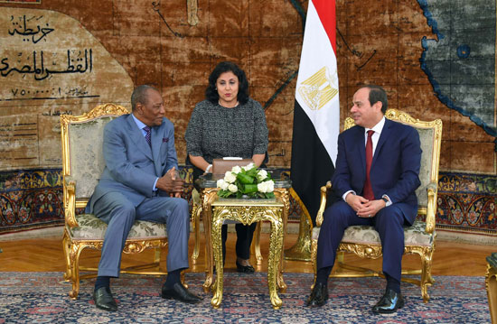 الرئيس عبد الفتاح السيسى والرئيس الغينى ألفا كوندى (5)