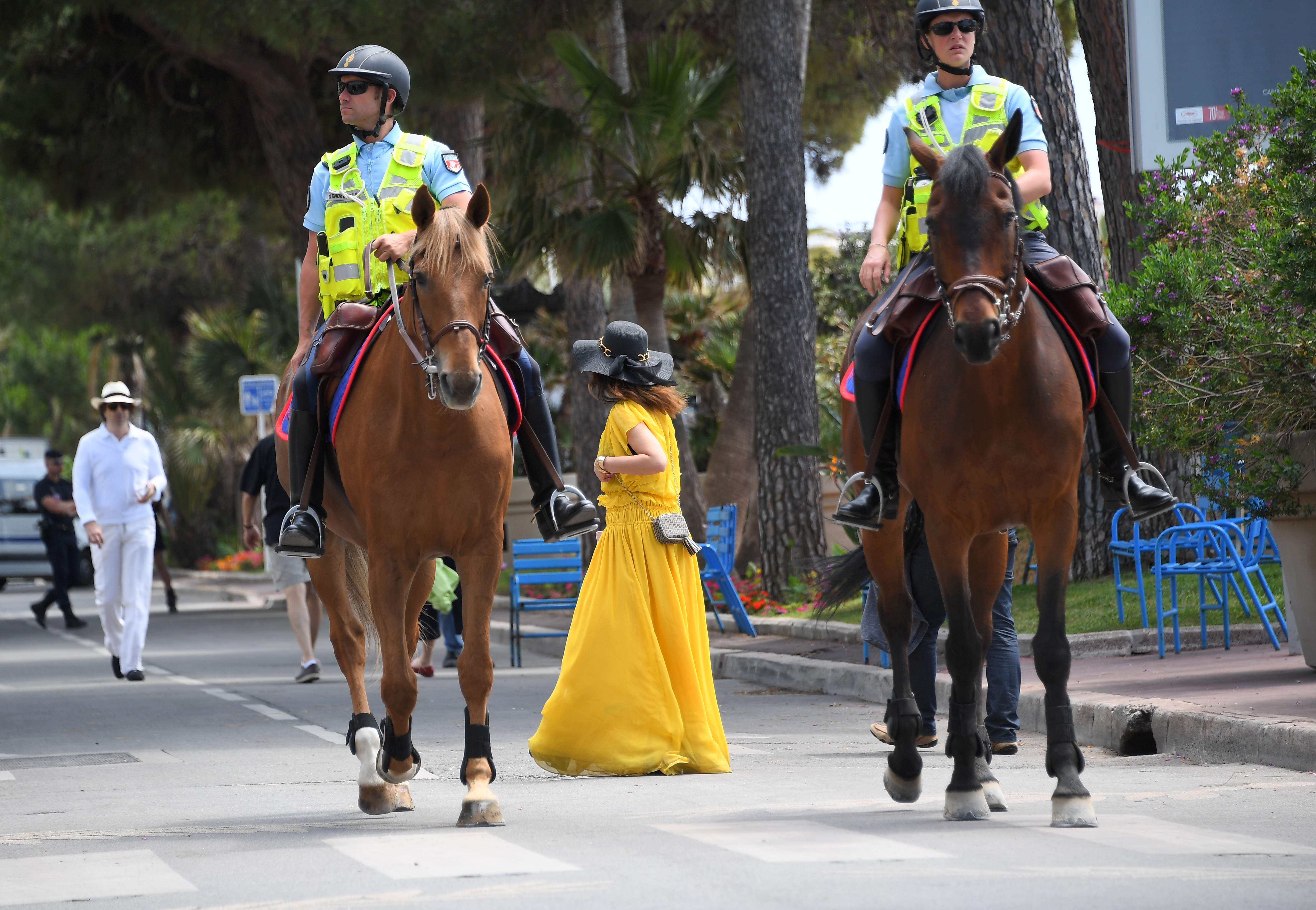 خيول الشرطة الفرنسية